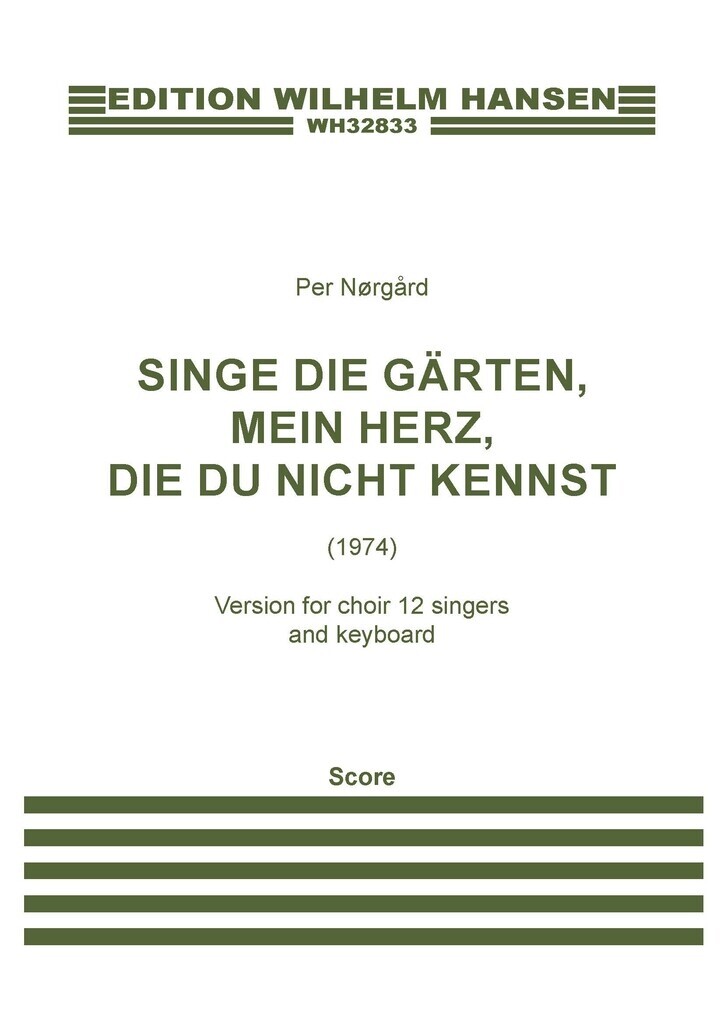 Singe die Gärten, mein Herz, die du nicht kennst