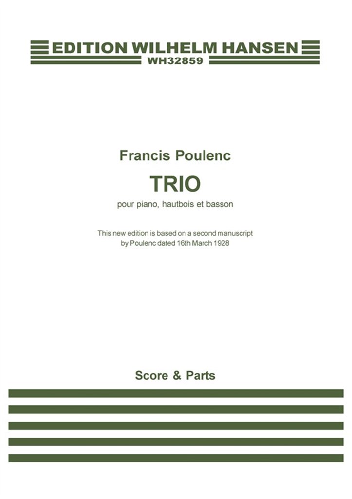 Trio For Piano, Oboe And Bassoon