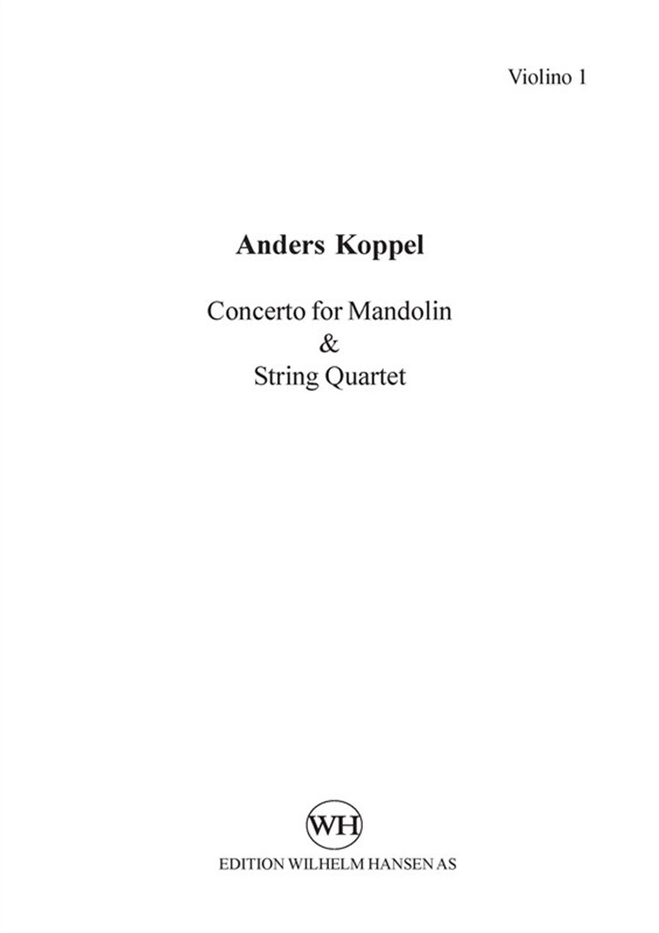Concerto For Mandolin And String Quartet