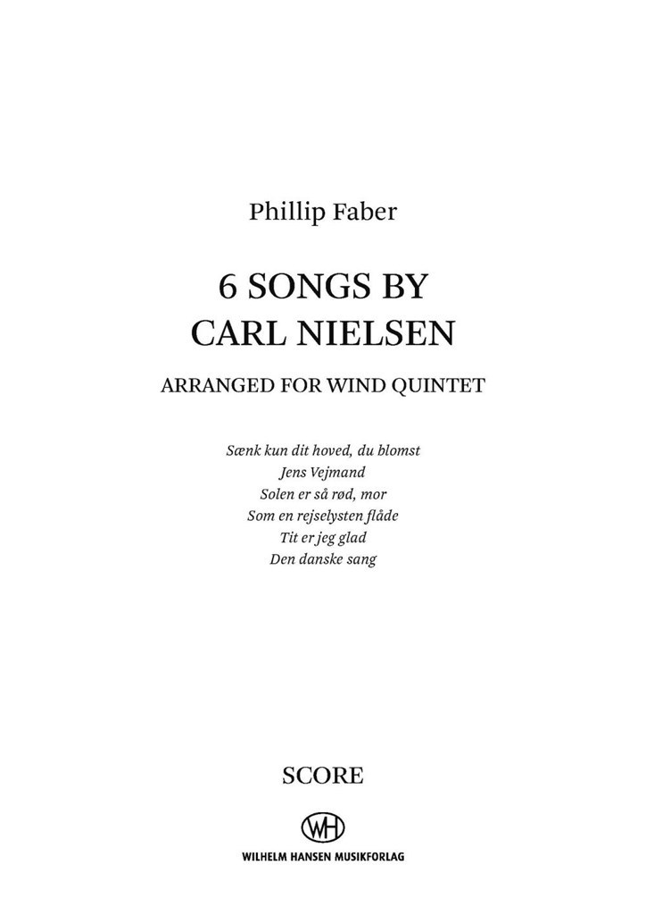 Six Songs By Carl Nielsen