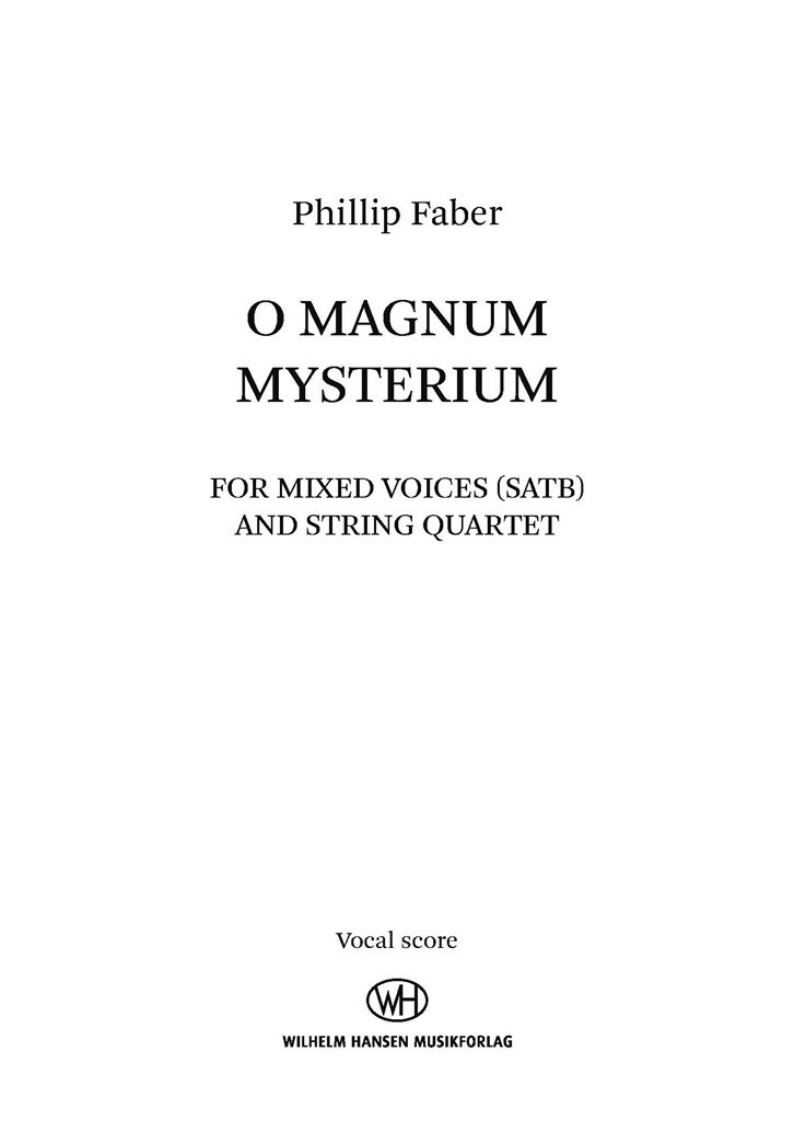 O Magnum Mysterium