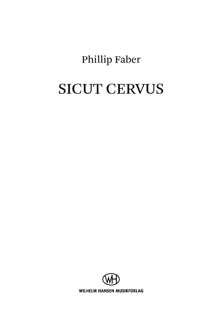 Sicut Cervus