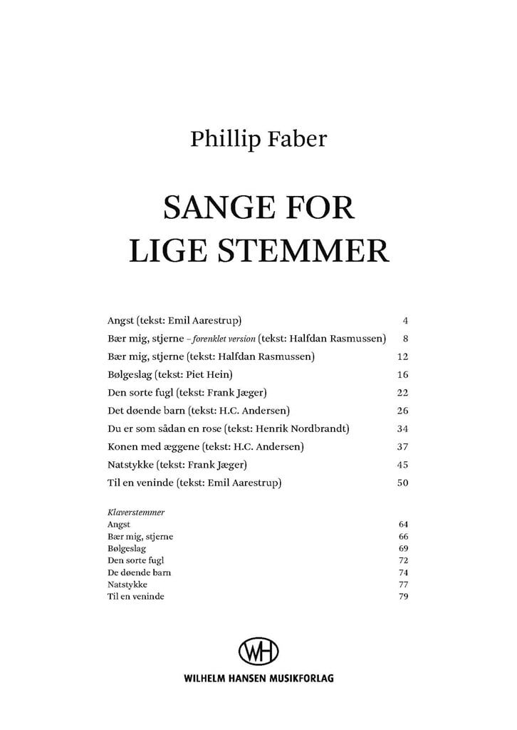 Sange For Lige Stemmer