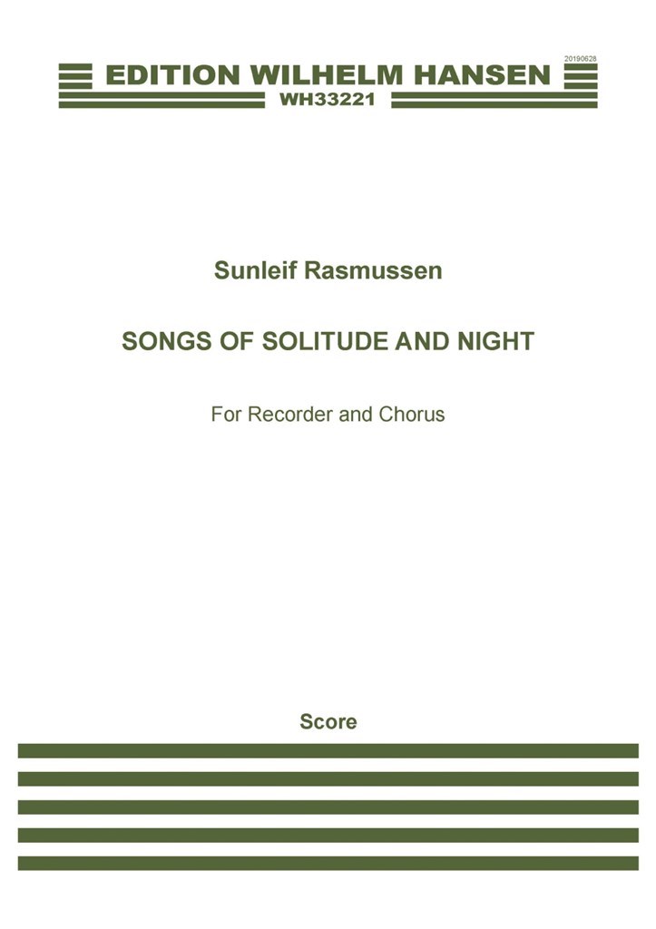 Songs of Solitude and Night (Score)