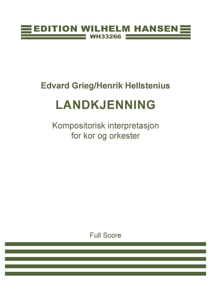 Edvard Grieg: Landkjenning (Score)