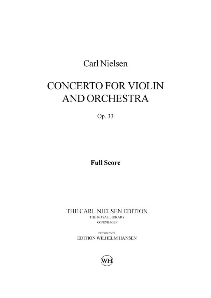 Concerto For Violin And Orchestra Op.33
