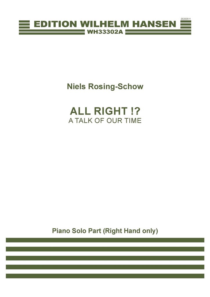 All Right!? (A Talk Of Our Time)