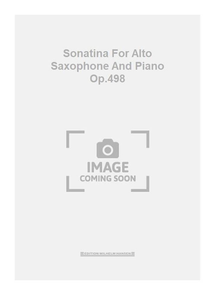 Sonatina For Alto Saxophone And Piano Op.498