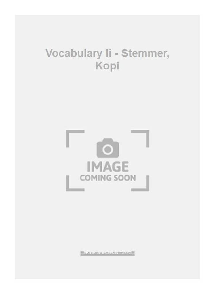 Vocabulary Ii - Stemmer, Kopi