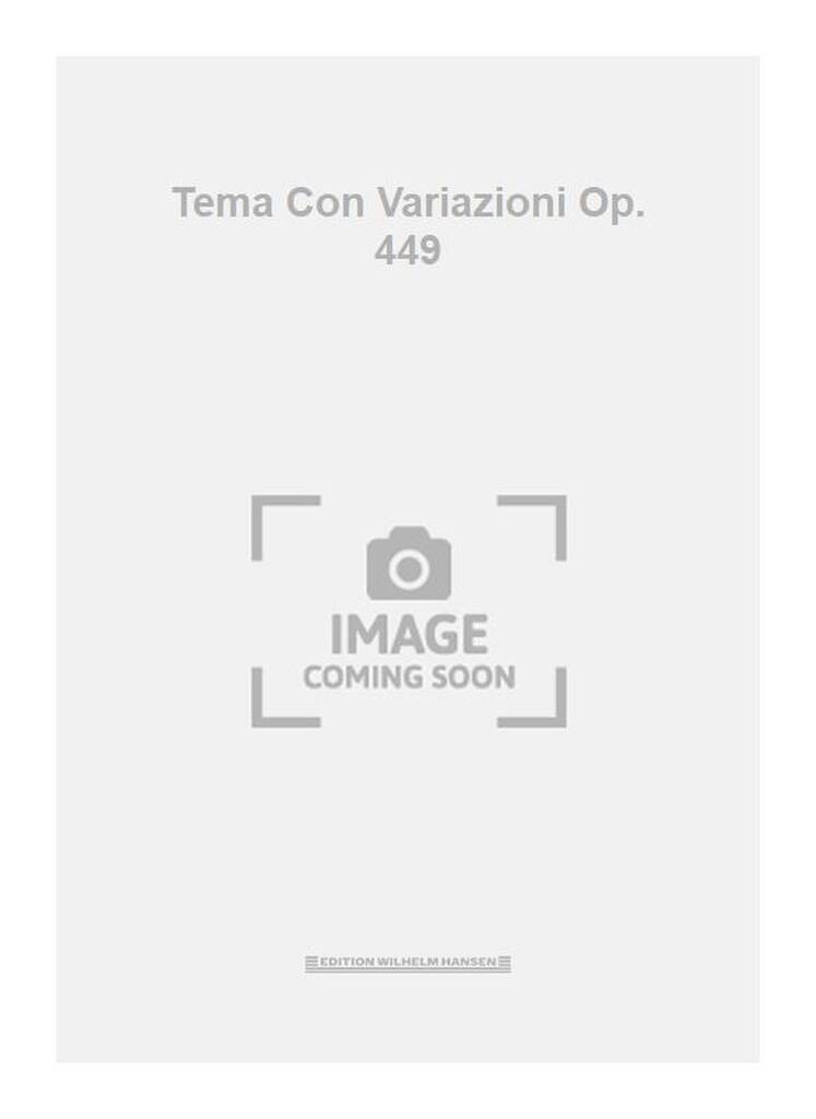 Tema Con Variazioni Op. 449