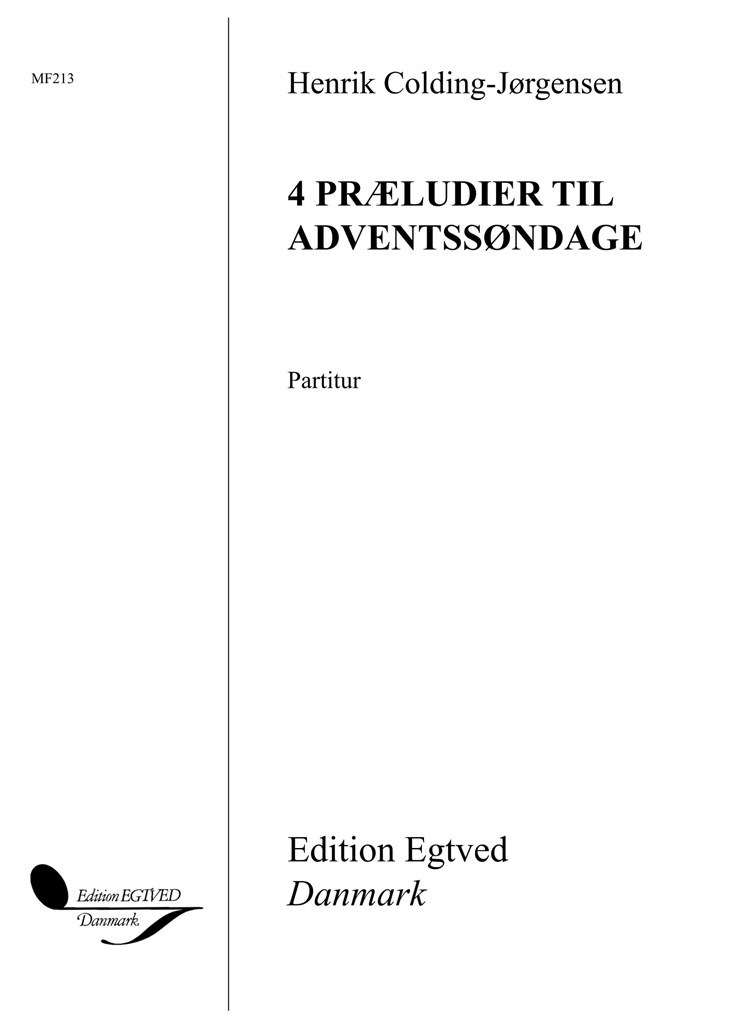 4 Præludier Til Adventssøndage
