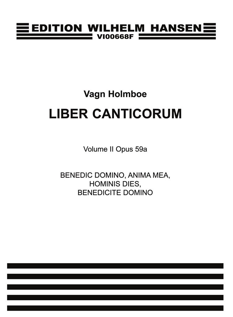 Benedic Domino, Anima Op.59a (Liber Canticorum II)