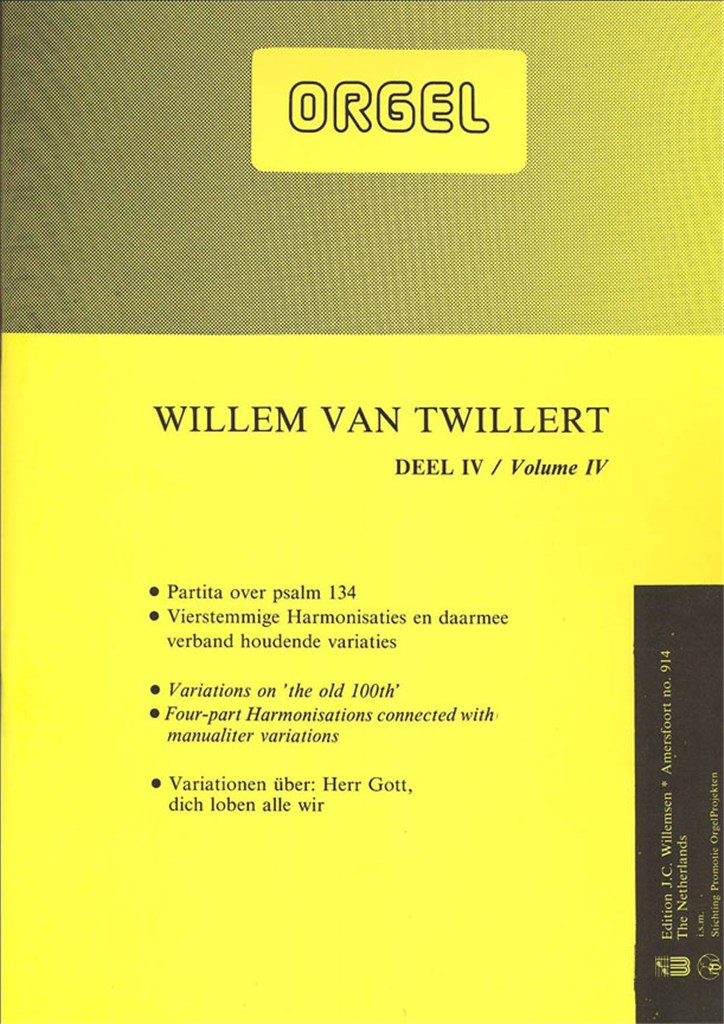 Orgelwerken 4 Partita Psalm 134