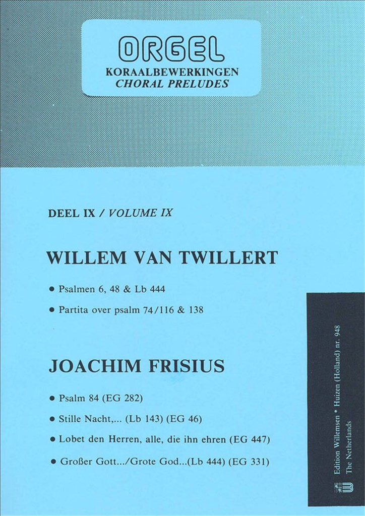 Orgelwerken 9 Psalm 6 48 Partita