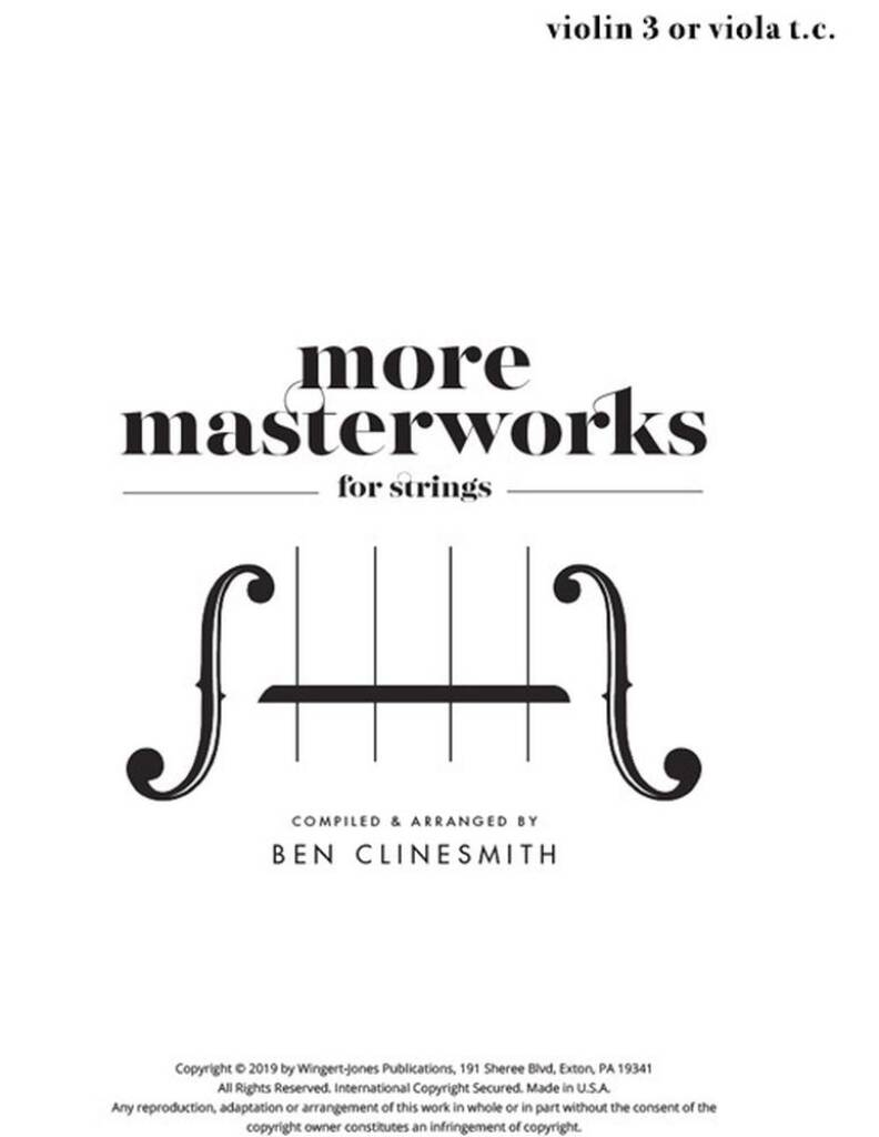 More Masterworks for Strings