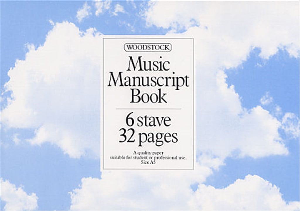 Woodstock Music Manuscript Paper
