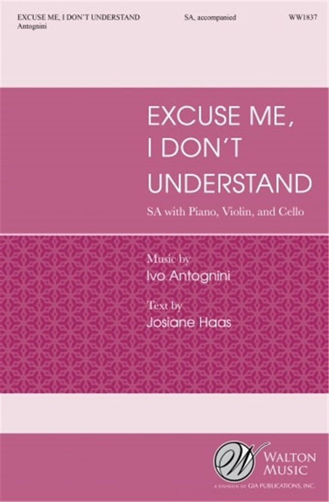 Excuse Me, I Don't Understand