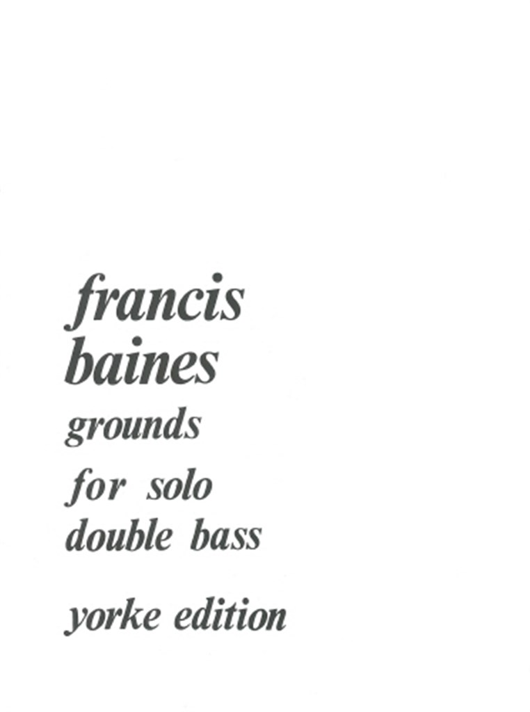 Grounds For Solo Double Bass