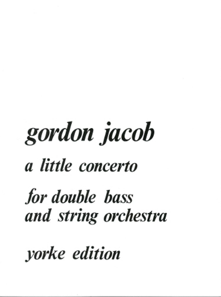 Little Concerto For Double Bass & String