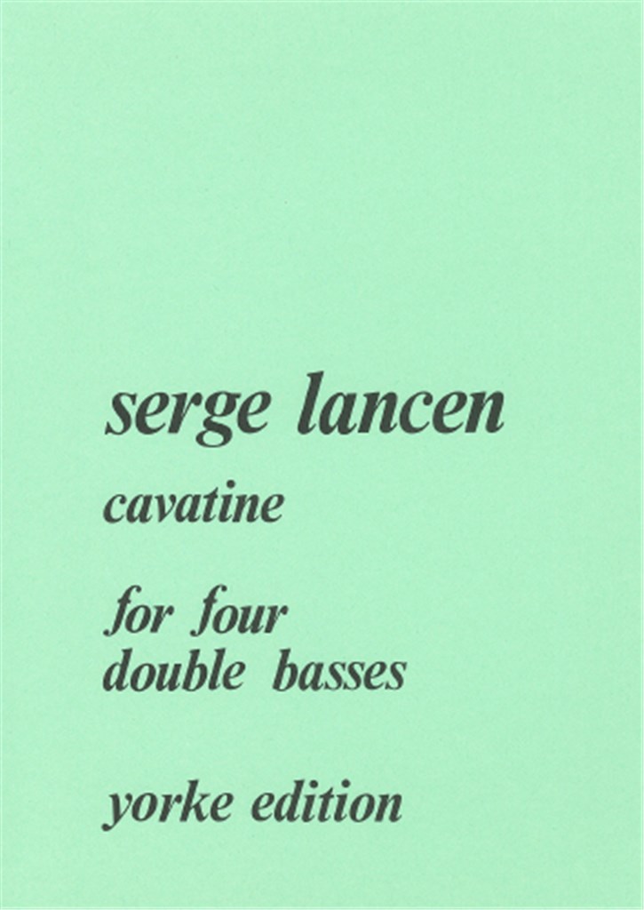 Cavatina For 4 Doublebasses