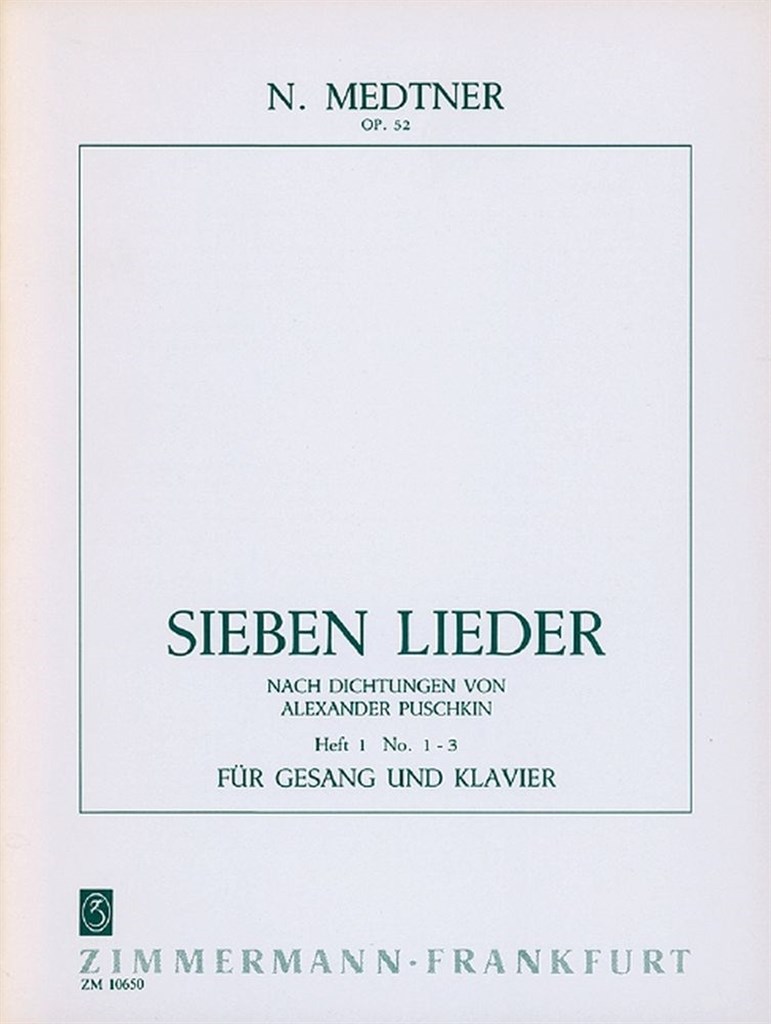 7 Lieder op. 52 Heft 1