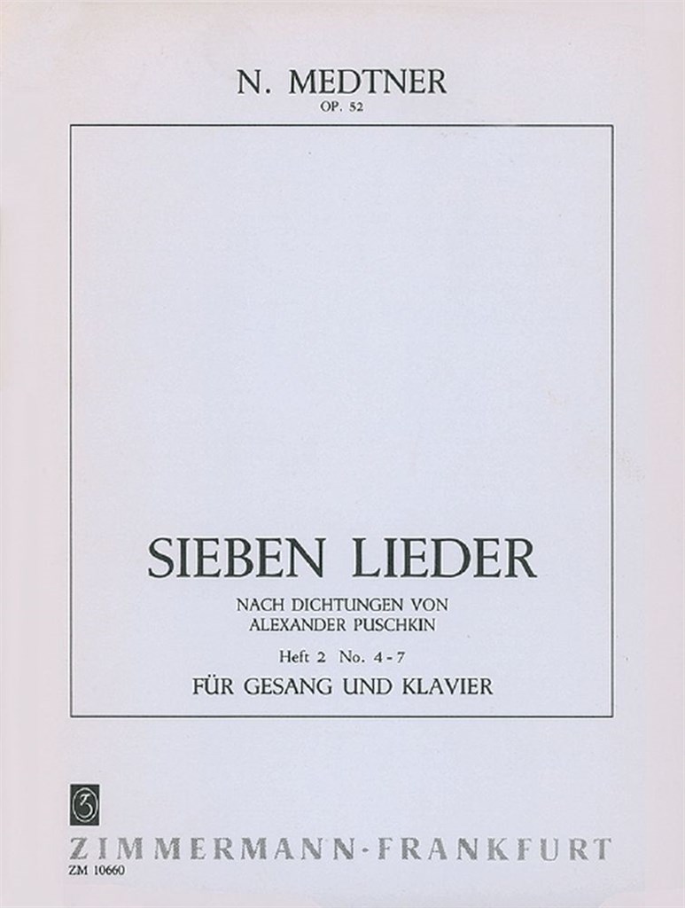 7 Lieder op. 52 Heft 2