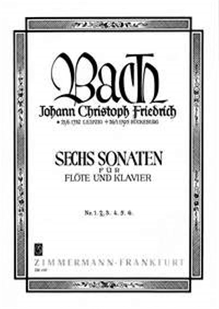 Sechs Sonaten BR B16/ Wf VIII:3/2