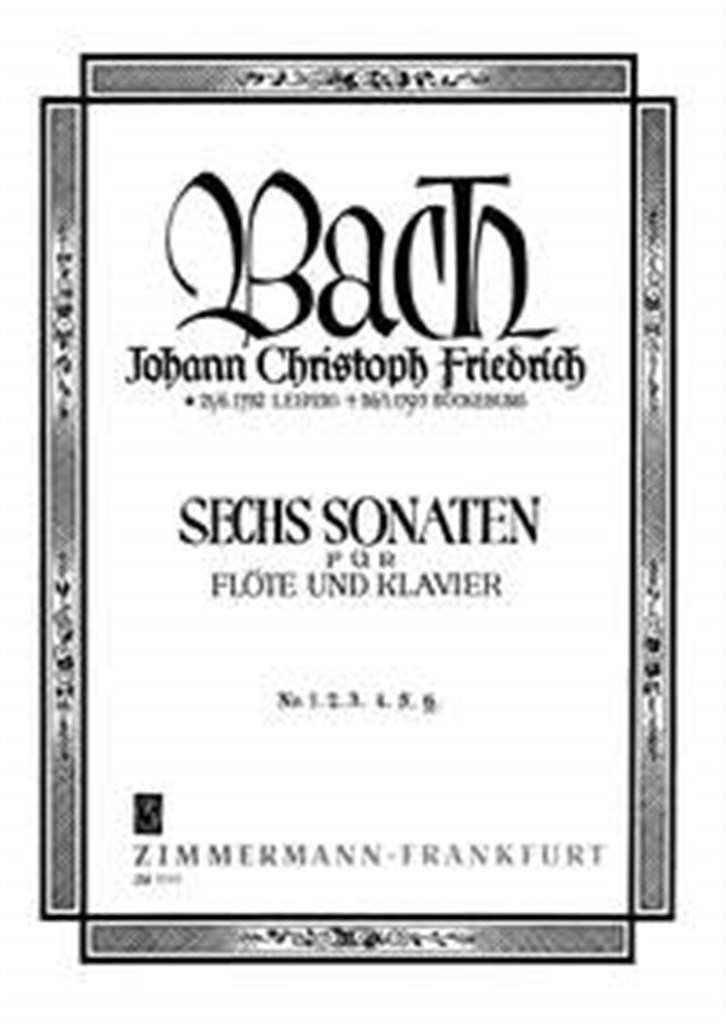 Sechs Sonaten BR B20/ Wf VIII:3/6