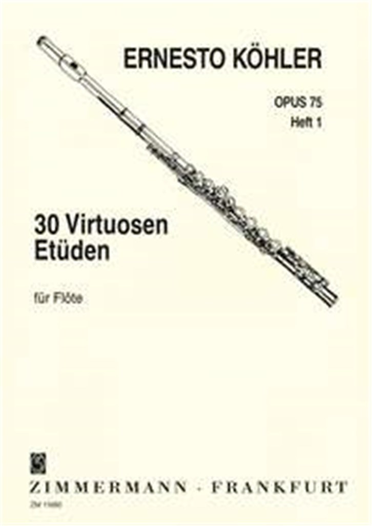 30 Virtuoso Studies Op.75 For Flute - Book 1