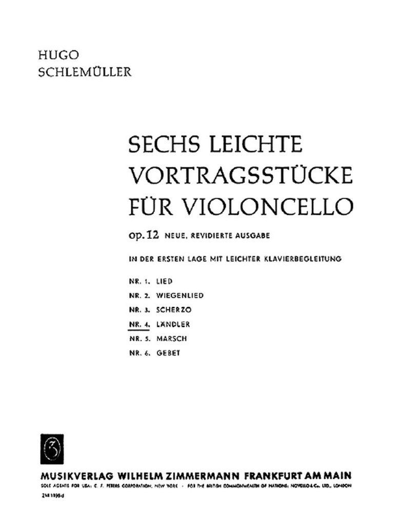 Sechs leichte Vortragsstücke op. 12/4