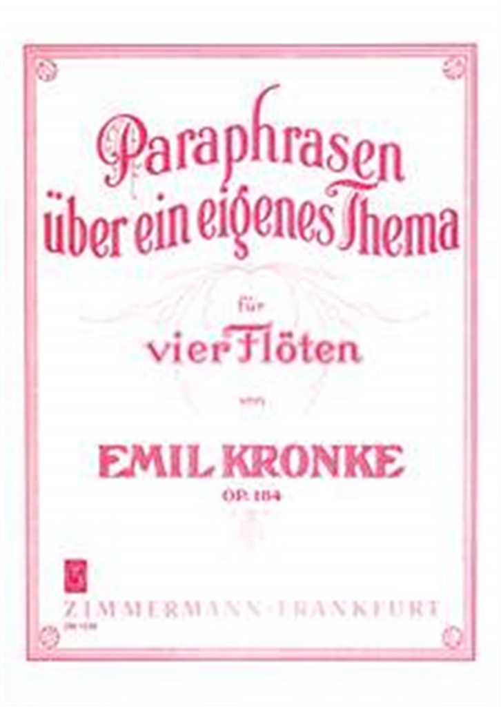Paraphrasen über ein eigenes Thema op. 184