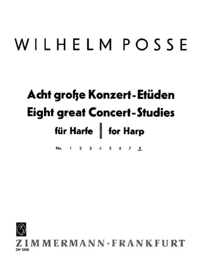 Acht große Konzert-Etüden