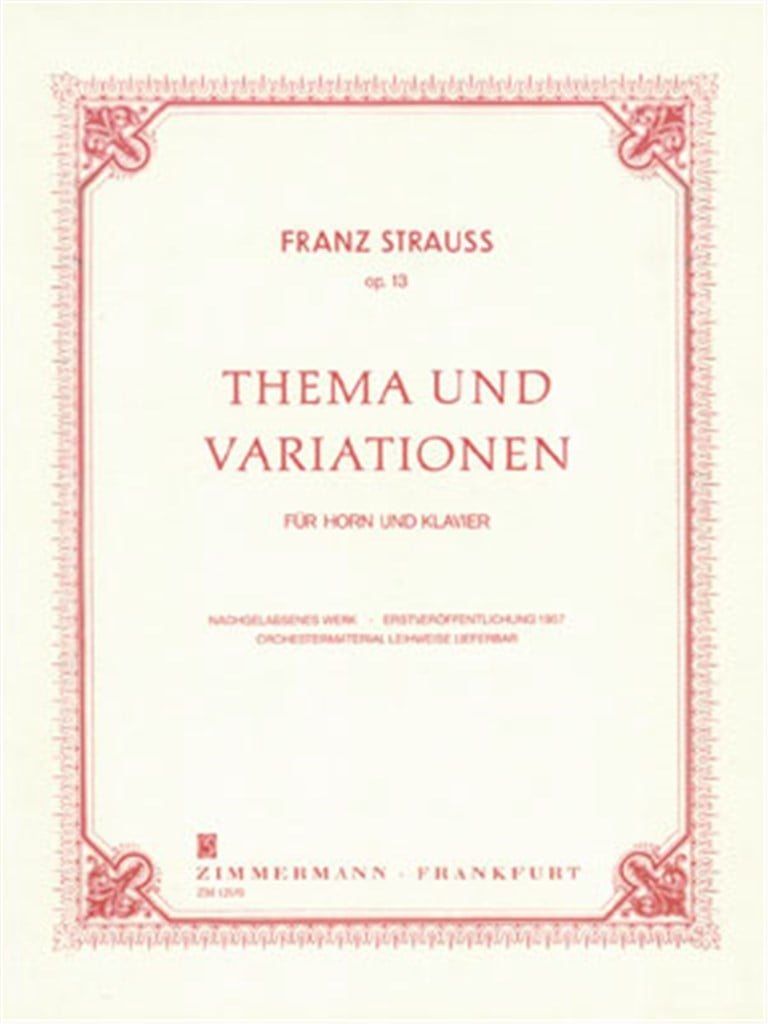 Thema & Variationen Op.13