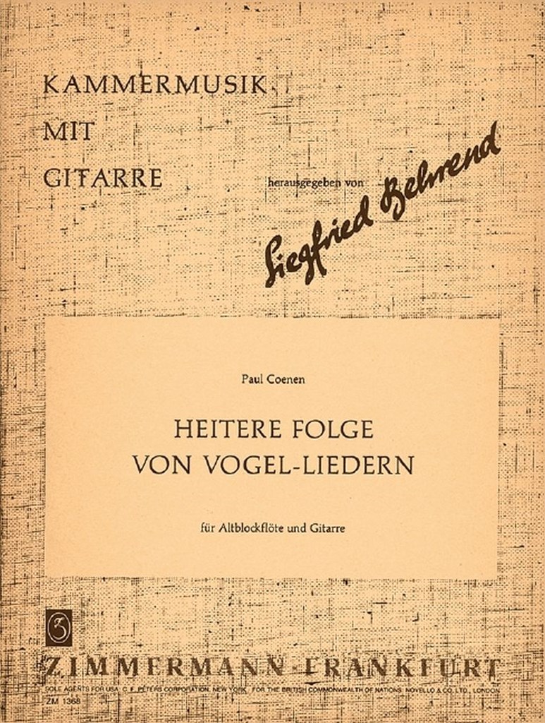 Heitere Folge von Vogel-Liedern