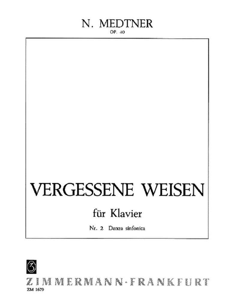 Vergessene Weisen op. 40
