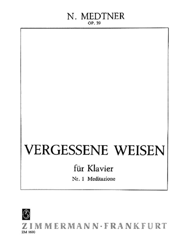 Vergessene Weisen op. 39