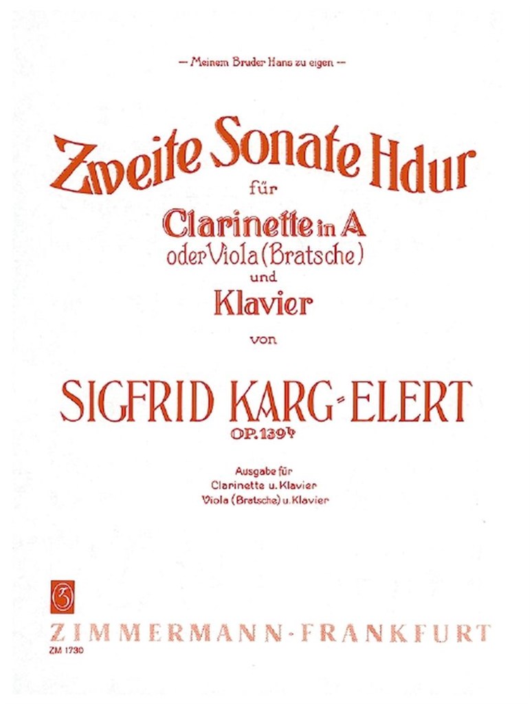 2. Sonate H-Dur op. 139b