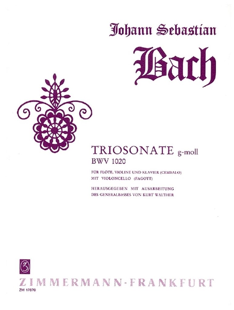 Triosonate g-Moll BWV 1020