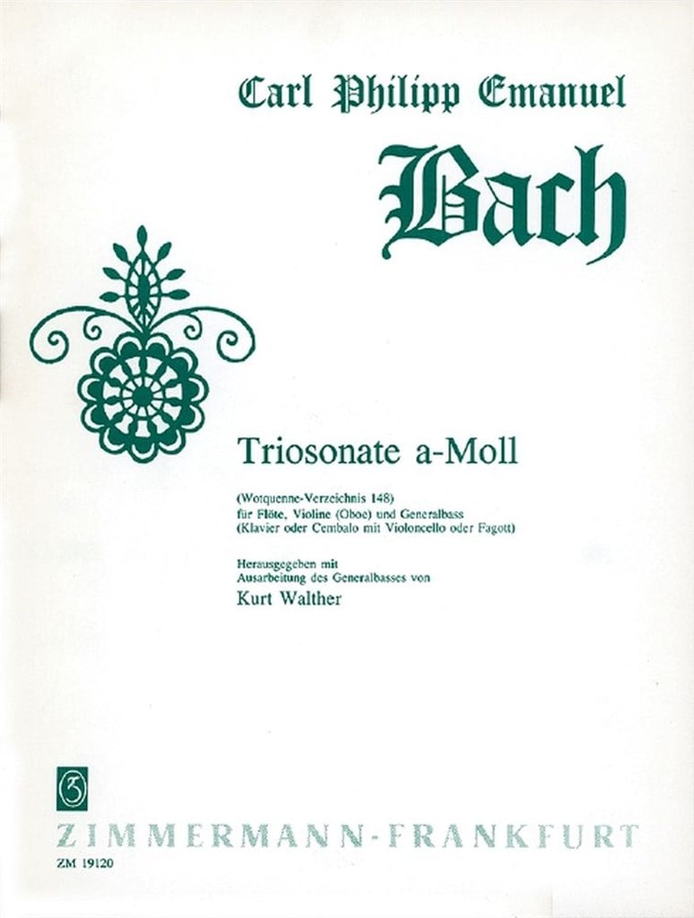 Triosonate a-Moll Wq 148