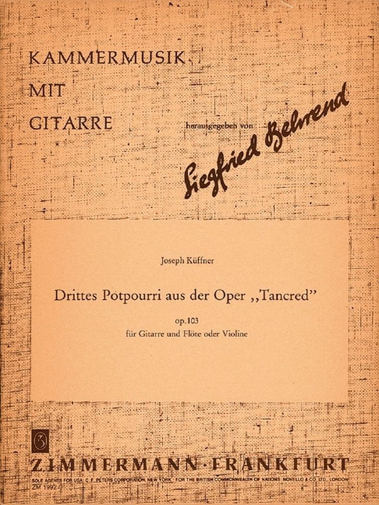 Drittes Potpourri op. 103
