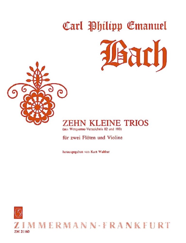 Zehn kleine Trios Wq 193, 81, 82