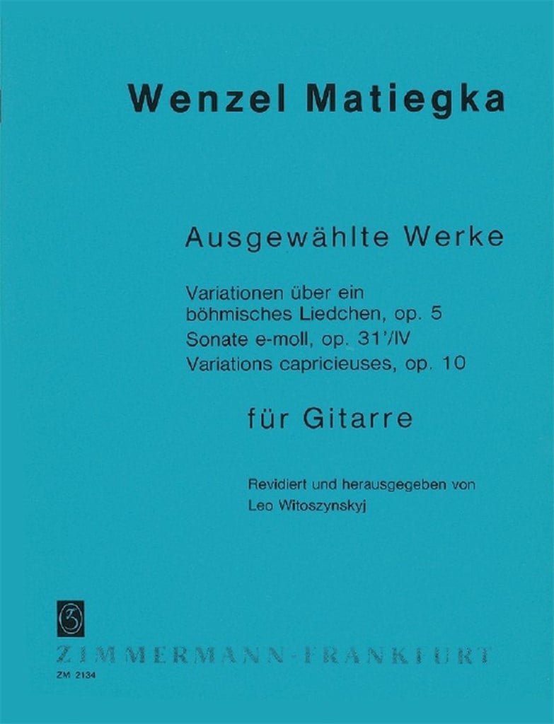 Variationen über ein böhmisches Liedchen, op. 5