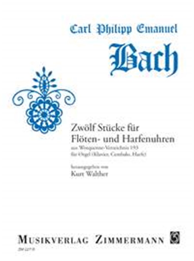 Zwölf Stücke für Flöten- und Harfenuhren