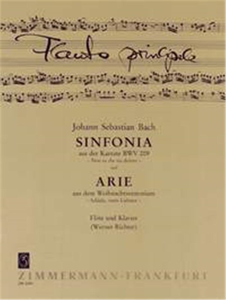 Sinfonia aus der Kantate BWV 209 BWV 209 / BWV 248