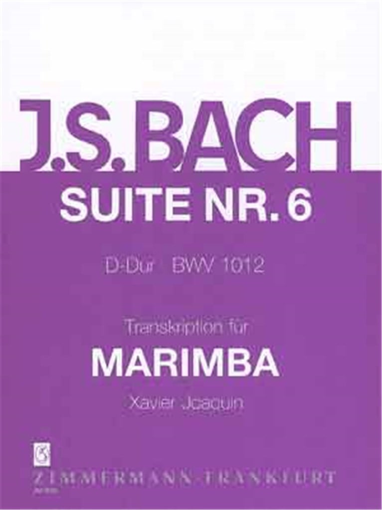 Suite 6 Bwv1012