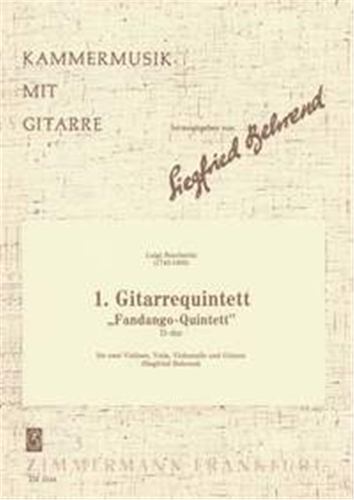 Erstes Quintett Fandango D-Dur