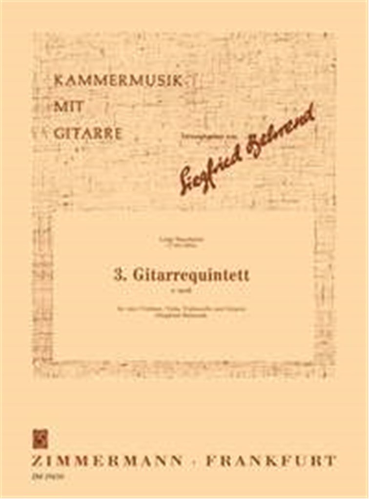 Drittes Quintett e-Moll