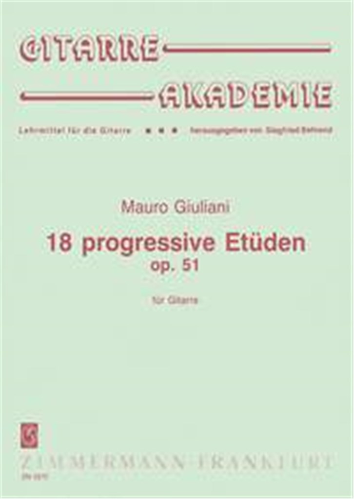 18 progressive Etüden op. 51