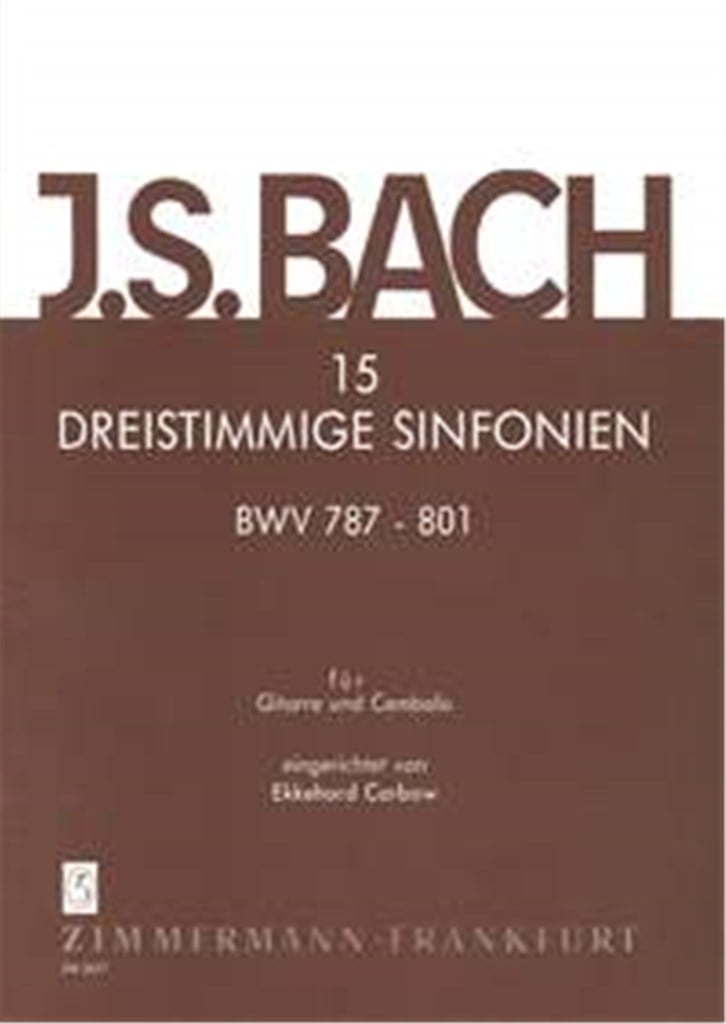 15 dreistimmige Sinfonien BWV 787-801 BWV 787-801