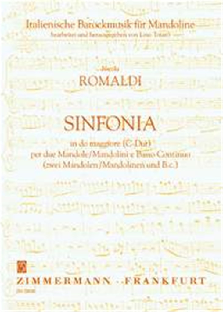 Sinfonia Per Due Mandole E Basso Continuo